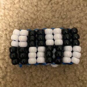 Checkered kandi ladder cuff!!